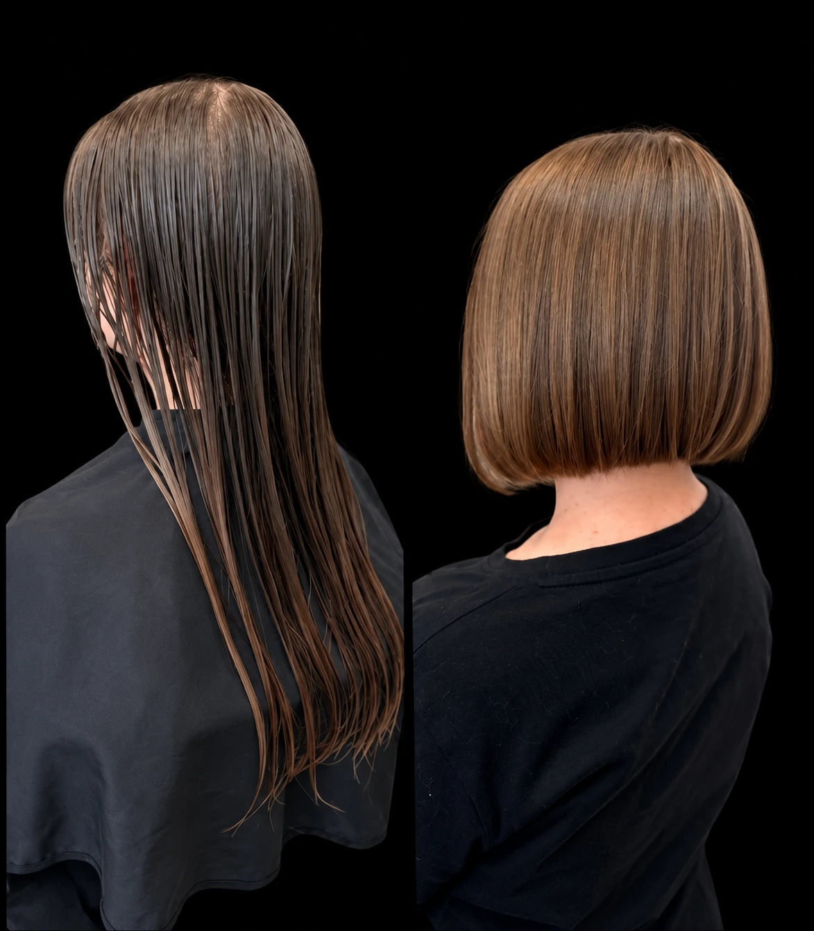 Viktoria Dudar · Vom langen Haar zum Bob · Vorher & nachher